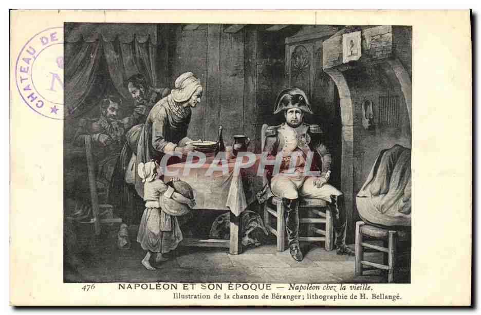 CPA Napolen et Son Epoque Napolen Chez la vieille