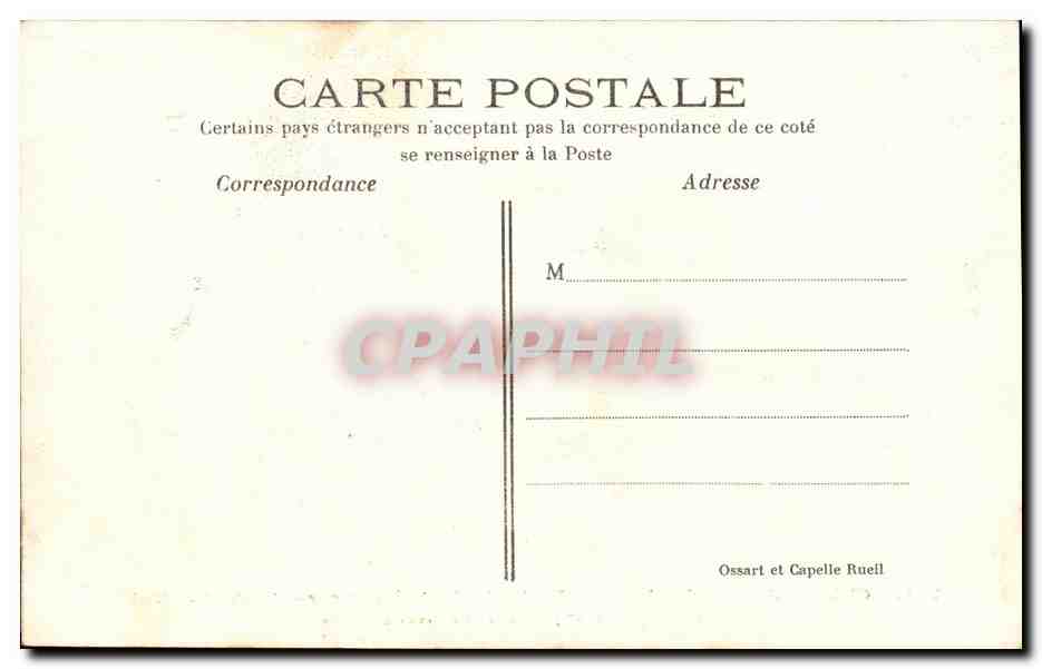 CPA Chateau de la Malmaison La Salle a Manger Surtourt de Table pffert a Napoleon 1er par Charles IV roi d Espagne  — Rückseite