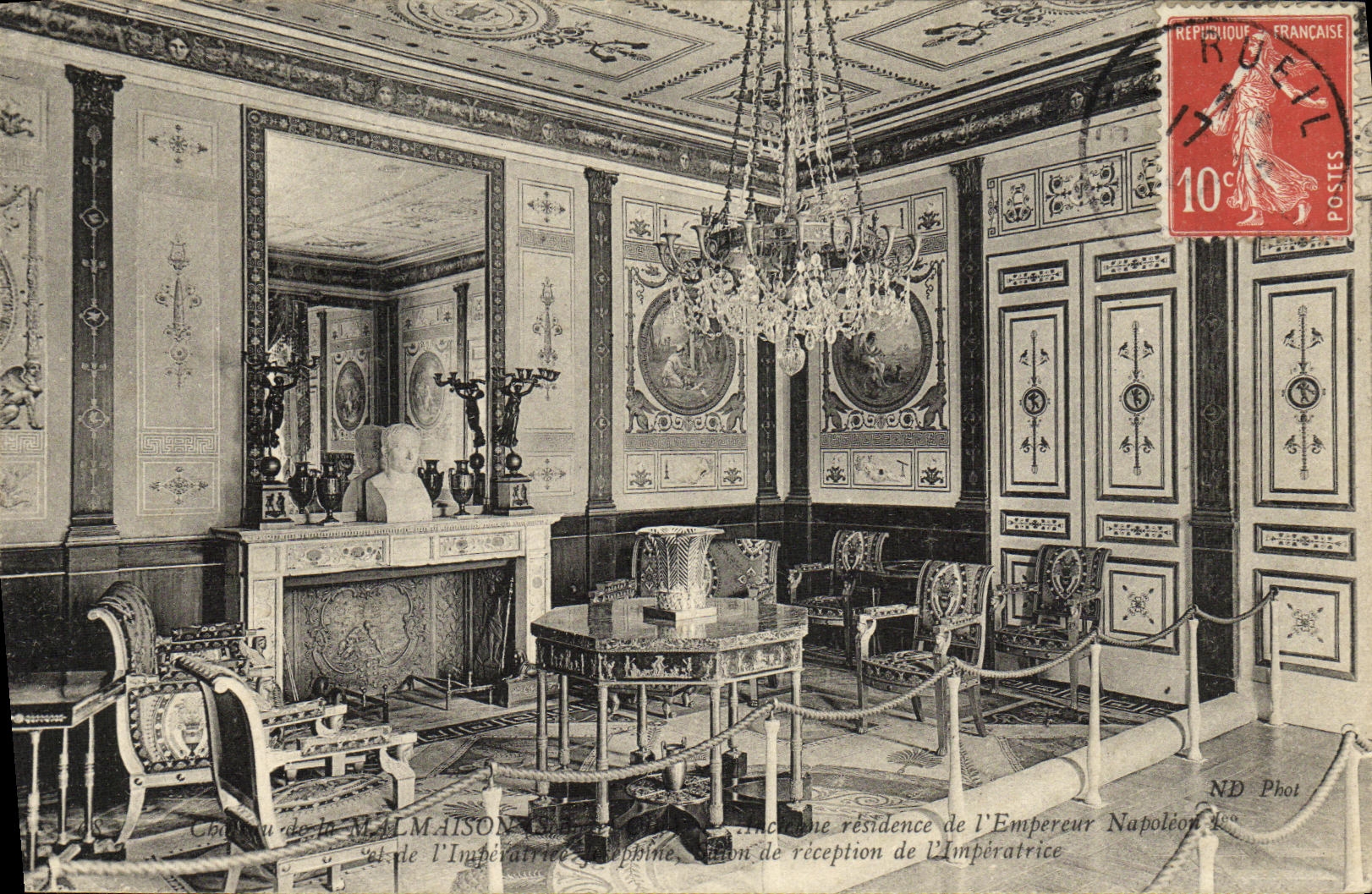 CPA Chateau de la Malmaison salon de reception de l imperatrice Josephine 
