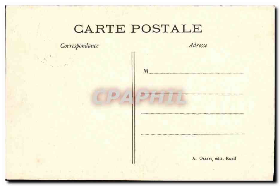 CPA Rueil Chateau de la Malmaison Surtout de table en vermeil donne a l empereur par la ville de Paris Sacre — Rückseite