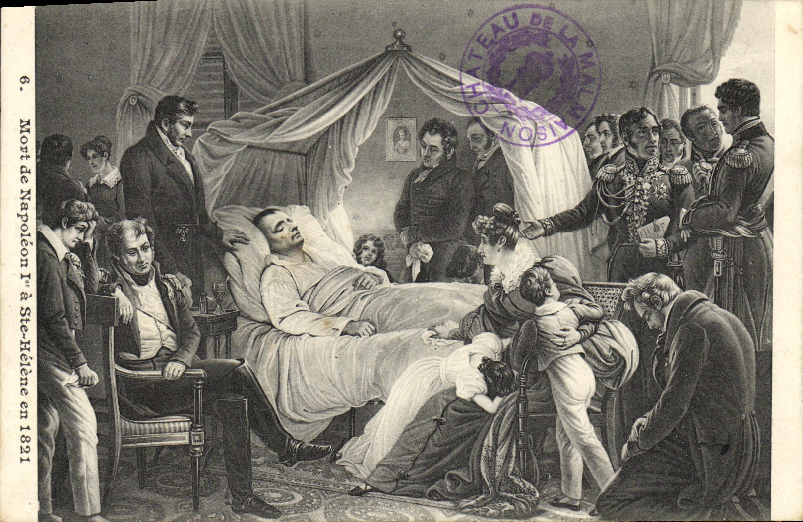 CPA Mort de Napoleon l a Ste Helene en 1821