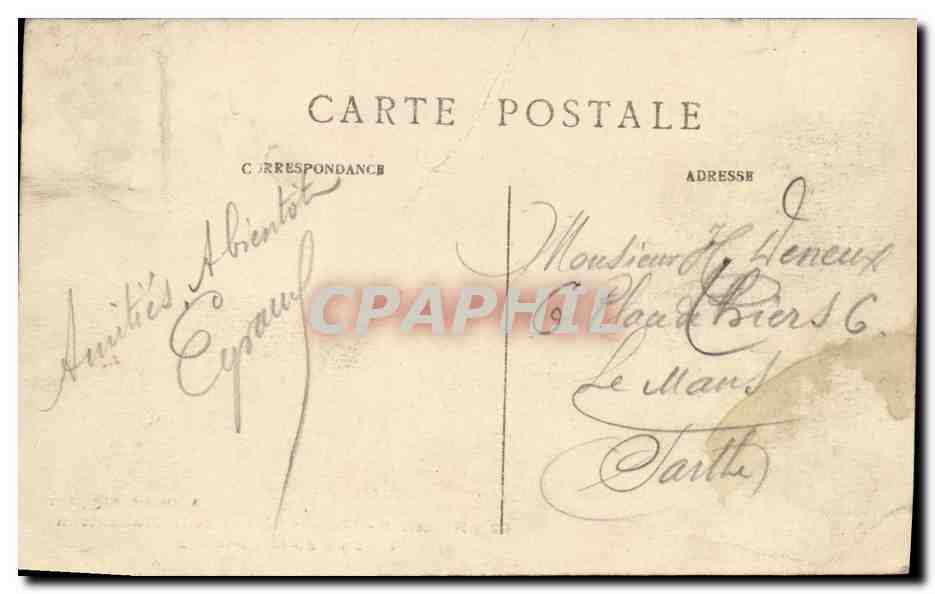 CPA Ruiel Chateau de la Malmaison Un coin de la Roseraie — Rückseite