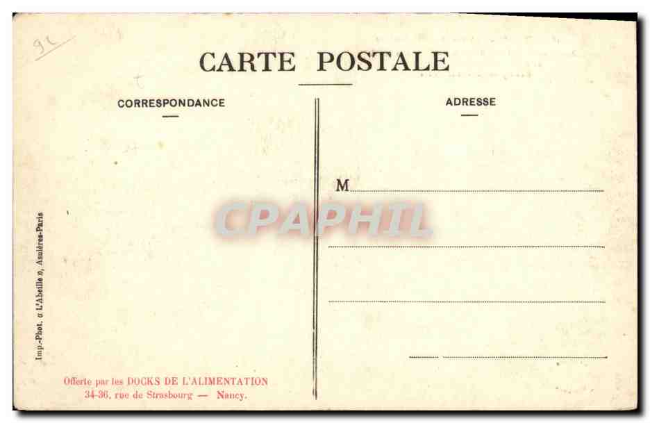 CPA Ruiel Chateau de la Malmaison Napoleon 1er — Rückseite