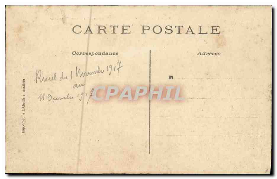 CPA Ruiel La Malmaison sous l Empire La Cour d honneur  — Rückseite