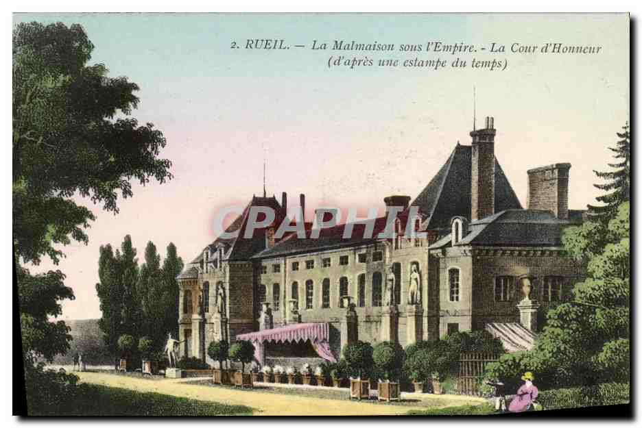 CPA Rueil La Malmaison sous l Empire La Cour d Honneur