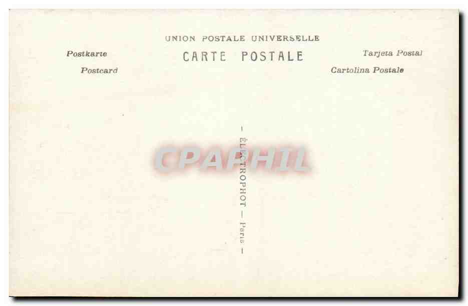 CPA Chateau de la Malmaison La Salle de Musique — Rückseite
