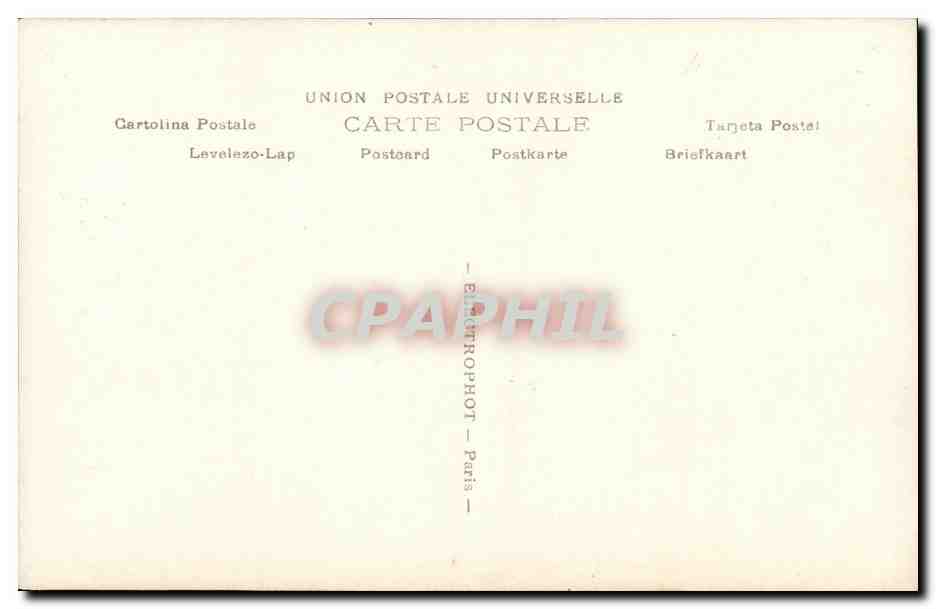 CPA Rueil Chateau de la Malmaison La Salle du Conseil — Rückseite