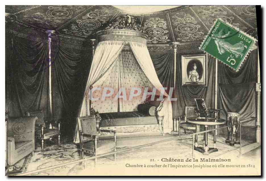 CPA Chateau de la Malmaison Chambre a coucher de l imperatrice Josephine Napoleon