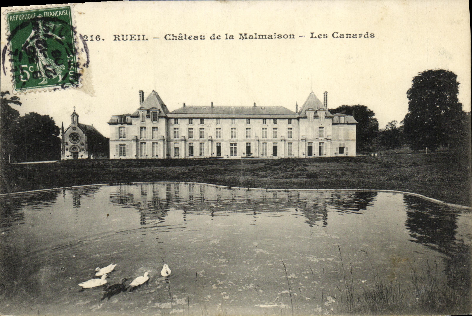 CPA Rueil Chateau de la Malmaison Les Canards