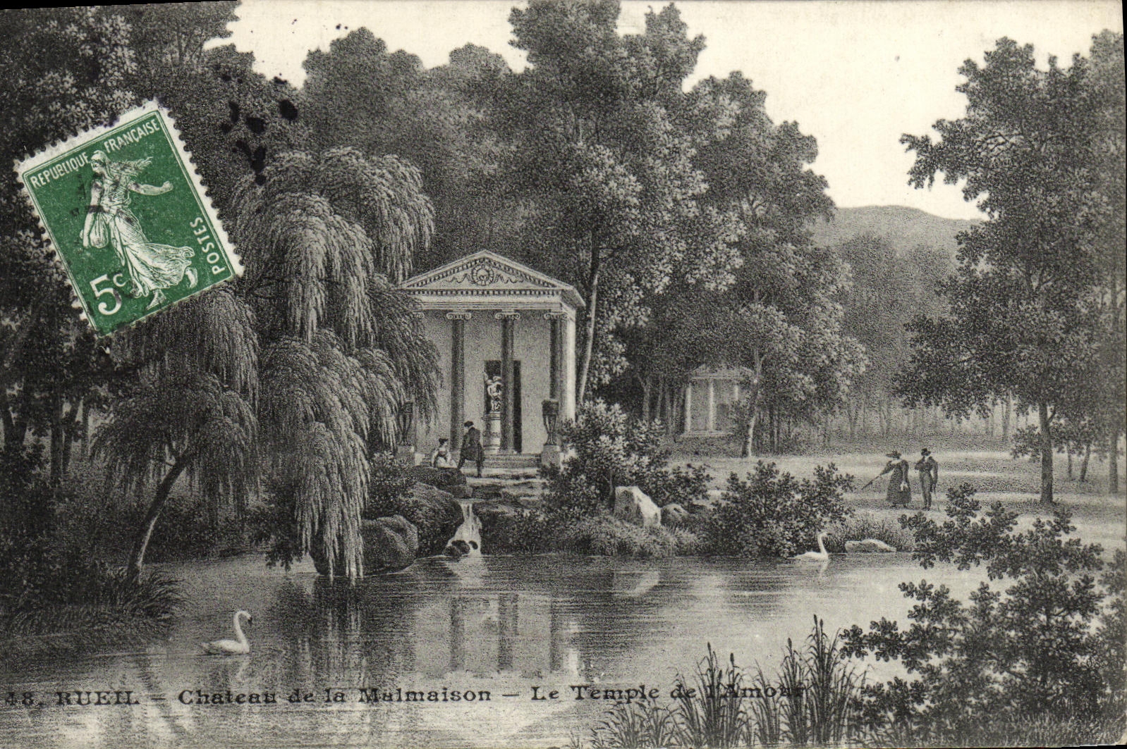 CPA Rueil Chateau de la Malmaison Le Temple de l Amour