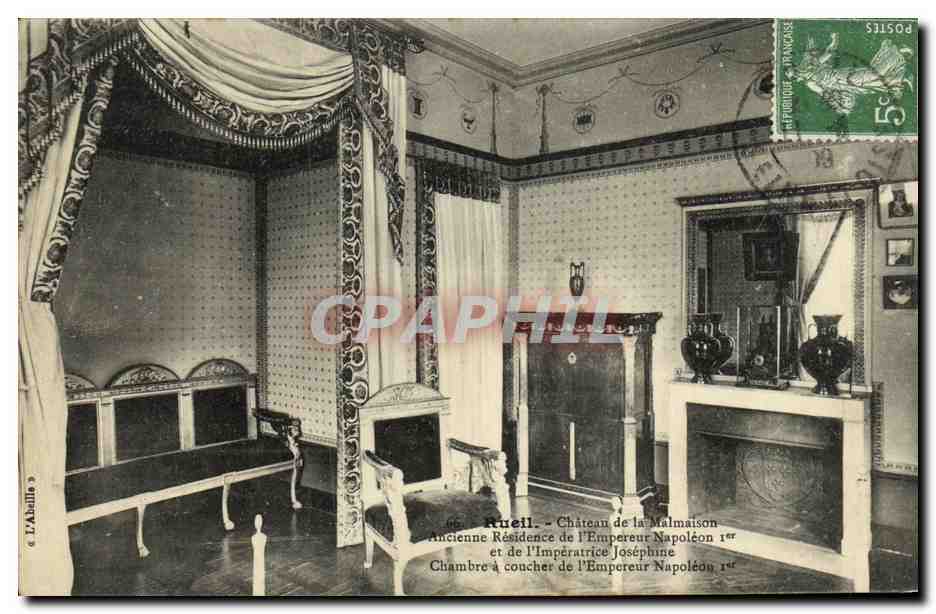 CPA Rueil Chateau de la Malmaison Chambre a coucher de Napoleon 1er