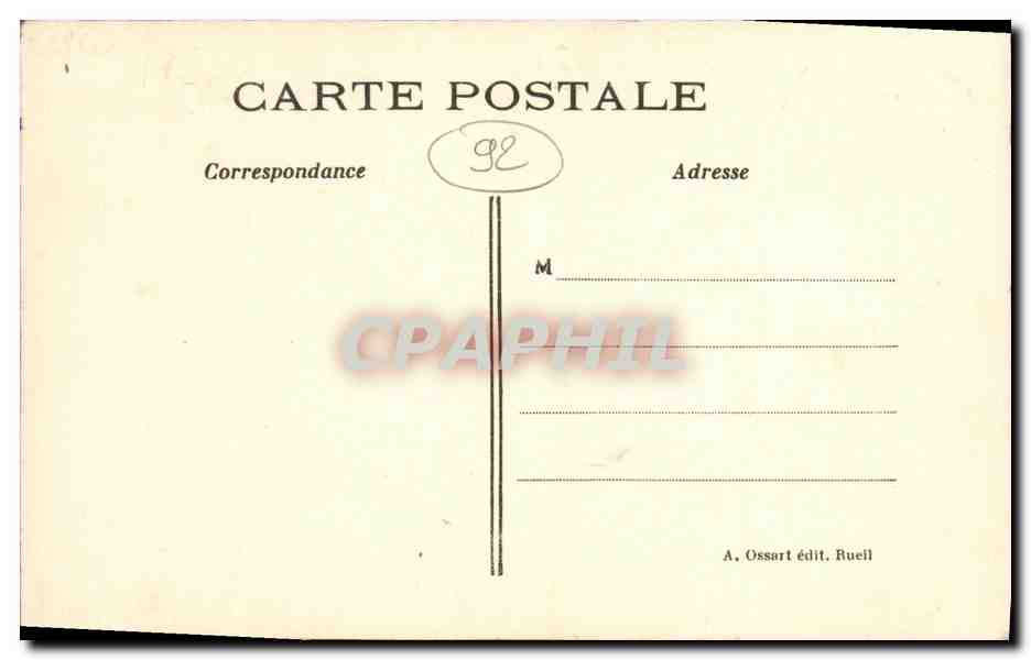 CPA Rueil L Etang de St Cucufa vers la Ferme — Rückseite