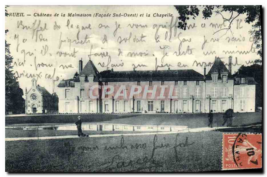 CPA Rueil Chateau de la Malmaison et la Chapelle