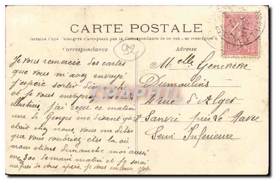 Rueil — Départ du 16- aux écoles d'feu. — G. Baudinière édit. Rueil cl. Capelle — Reverso