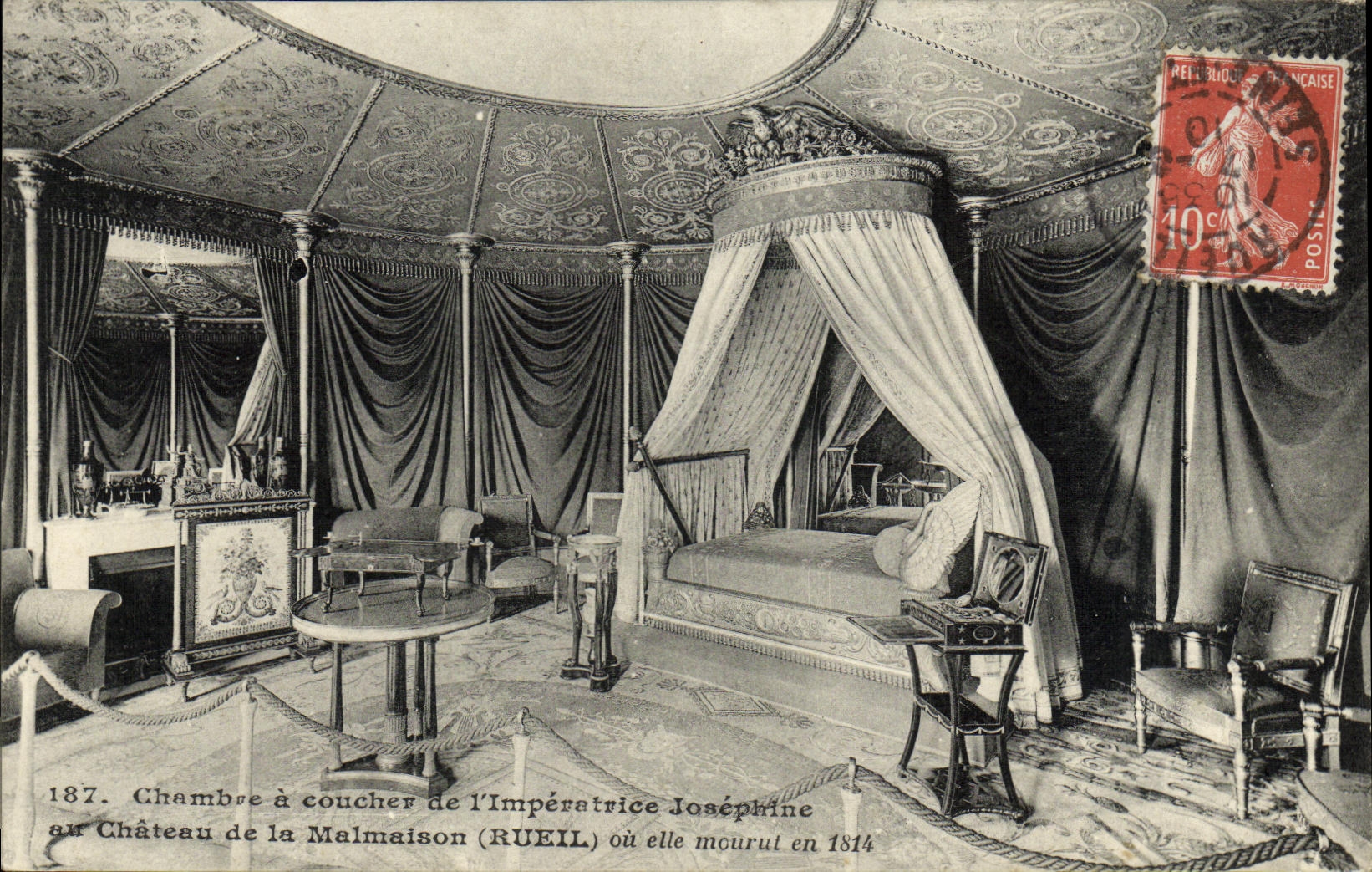 CPA Chambre a coucher de l Imperatrice Josephine au Chateau de la Malmaison 