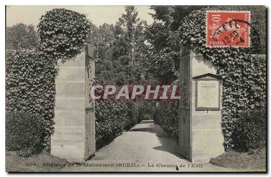 CPA Chateau de la Malmaison Le Chemin de l Exil