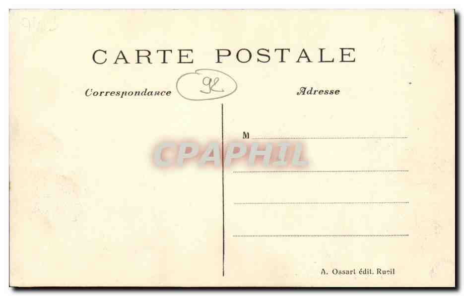 CPA Le Chateau de la Malmaison Entree principale — Rückseite