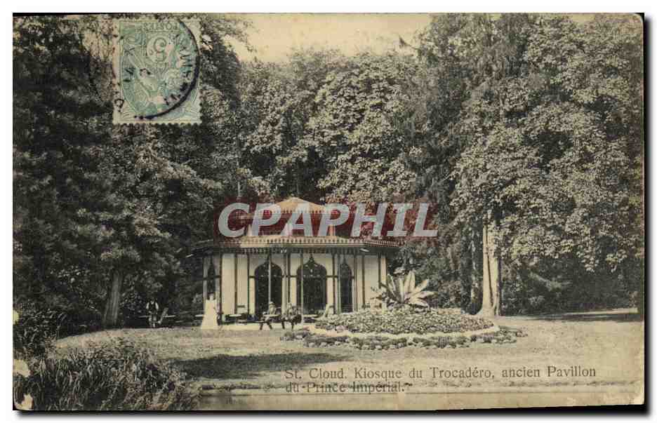 CPA St Cloud Kiosque du Trocadero ancien Pavillon du Prince Imperial