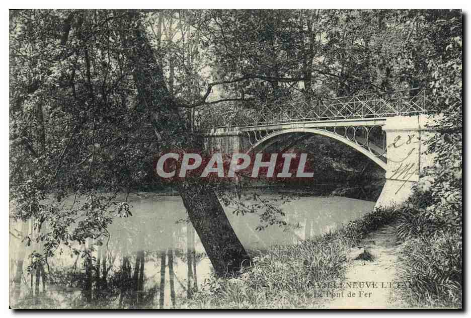 CPA Villeneuve l Etang Le pont de fer