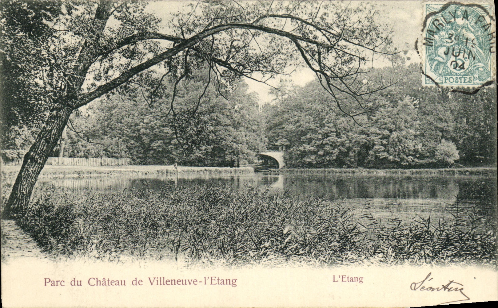 CPA Parc de Chateau de Villeneuve L Etang L Etang