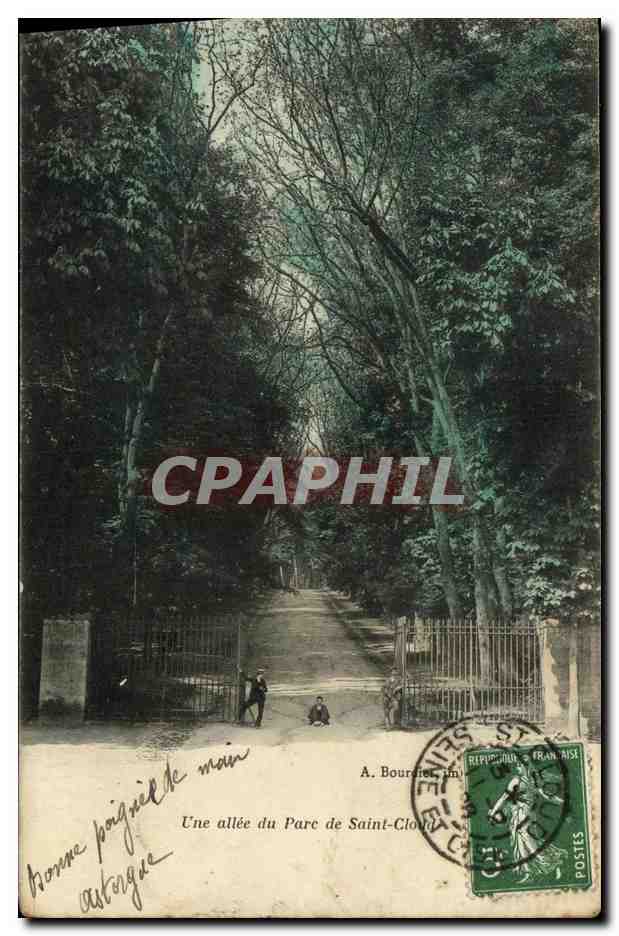 CPA Parc De Saint Cloud Une allee
