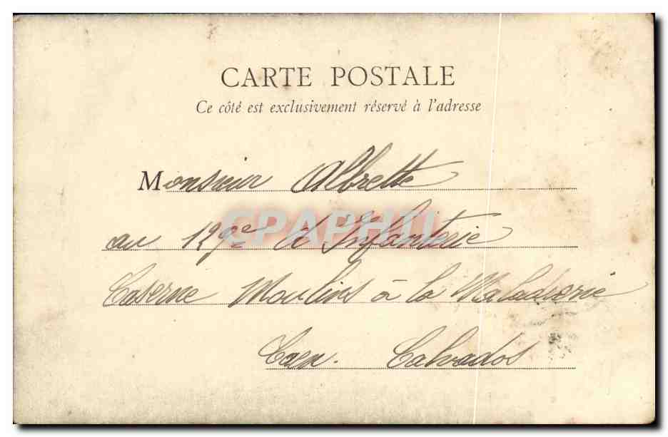 CPA Parc De Saint Cloud Une allee — Rückseite