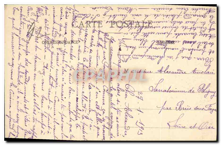 CPA Parc De Saint Cloud La Lanterne de Diogene en 1820 d apres Develly — Back