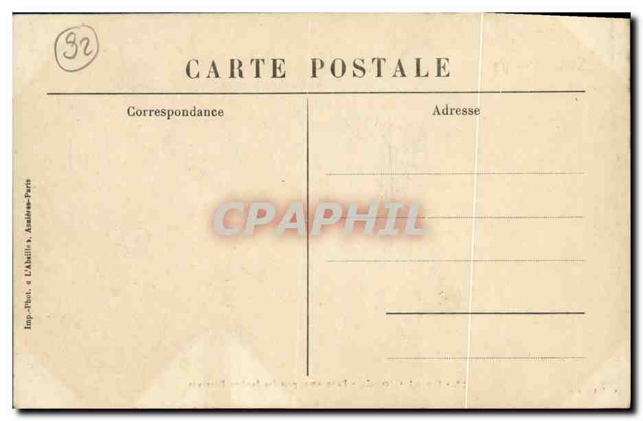 CPA Parc De Saint Cloud Panerama Pris des Jardins Reserves — Rückseite