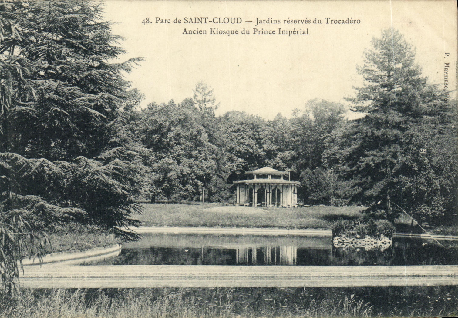 CPA Parc De Saint Cloud Jardins Reserves du Trocadero Ancien kiosque du Prince Imperial