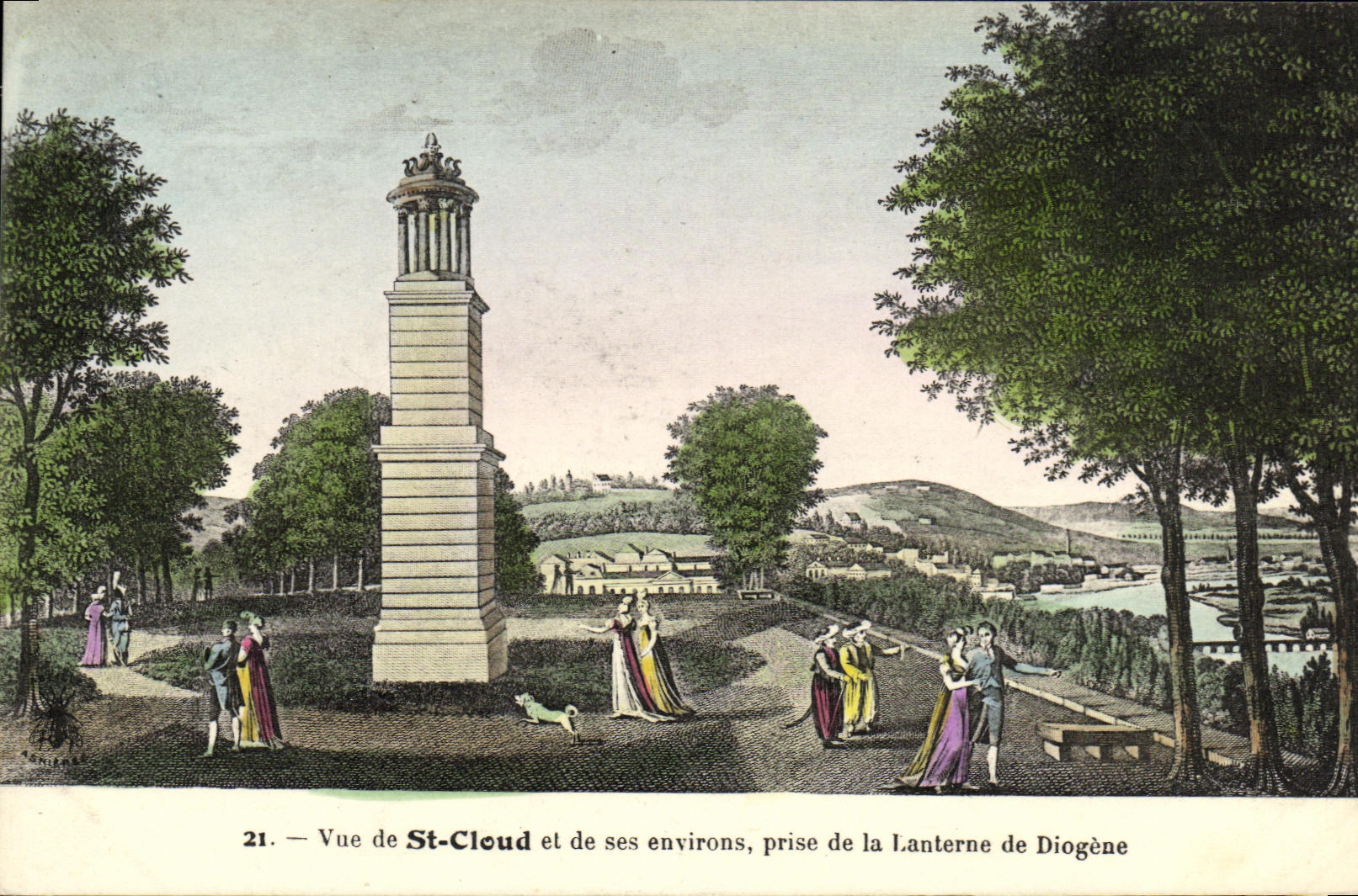 CPA Parc de Saint Cloud et de Ses Environs Prise de la Lanterne de Diogene