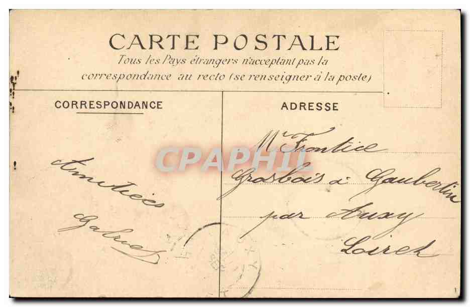 CPA Saint Cloud L Eglise — Verso