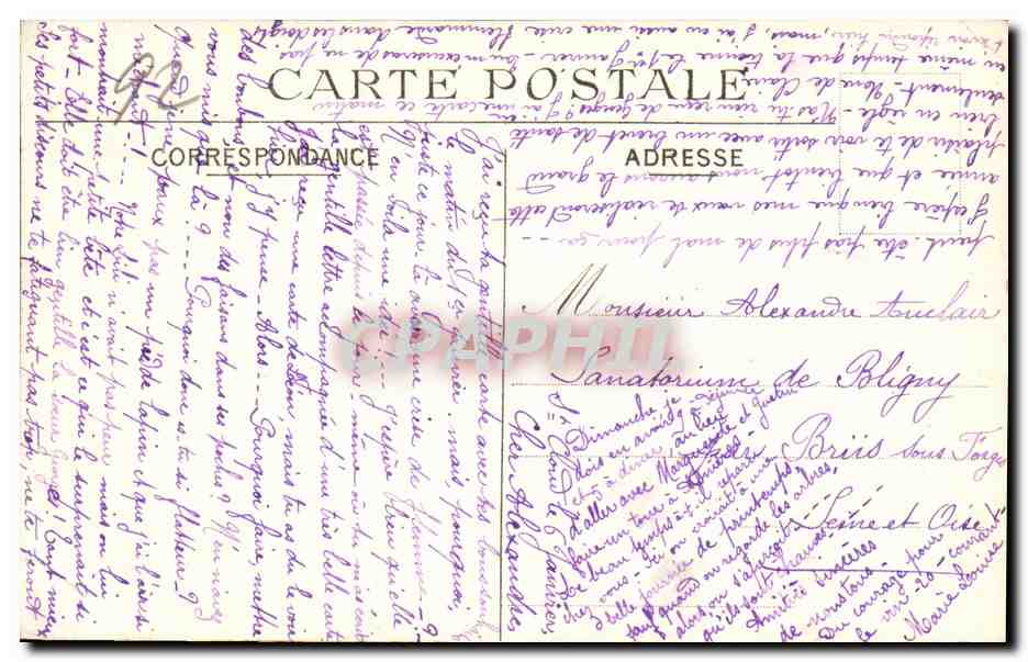 Saint-Cloud — Chalet, in dem Gounod lebte und starb — C.M. 102 — Rückseite