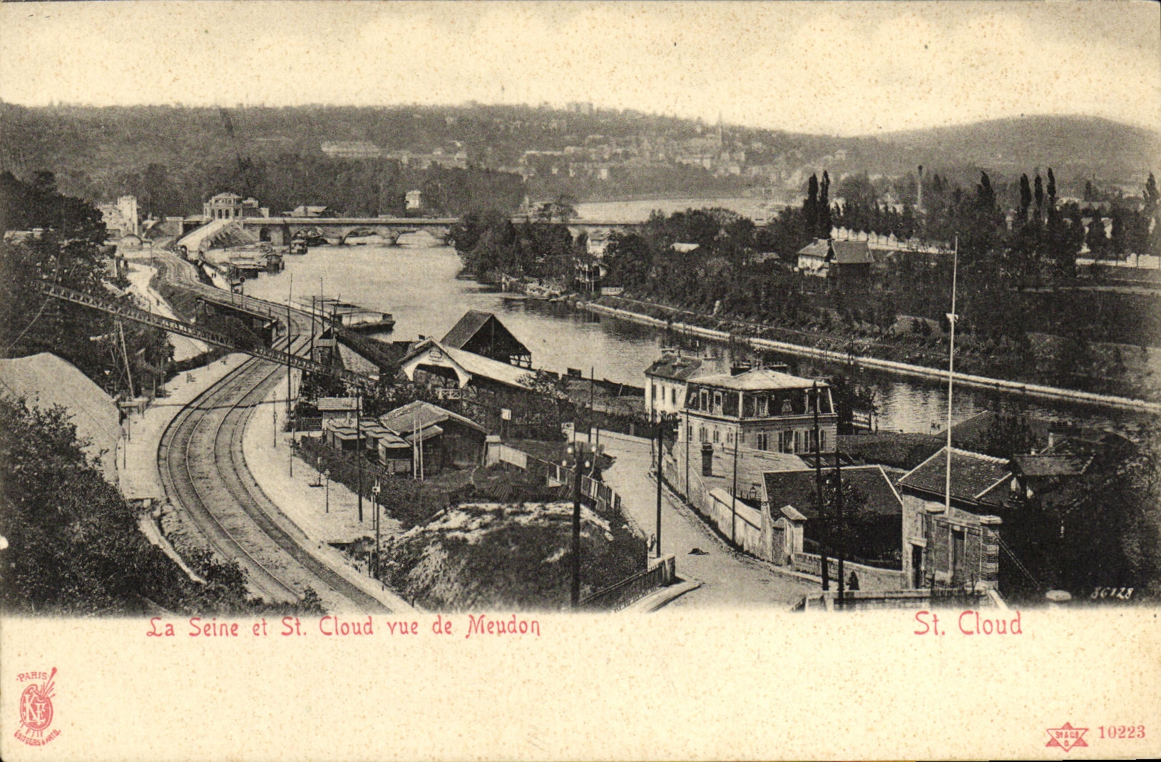 CPA Saint Cloud La Seine Vue De Meudon