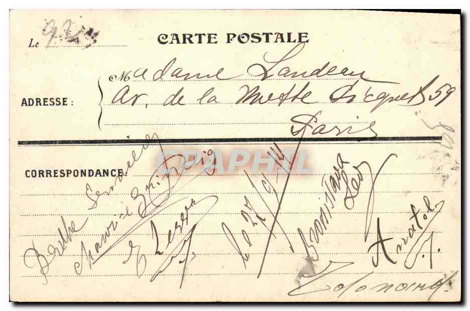 CPA Sceaux Chateau de Bassins des Parterres — Rückseite