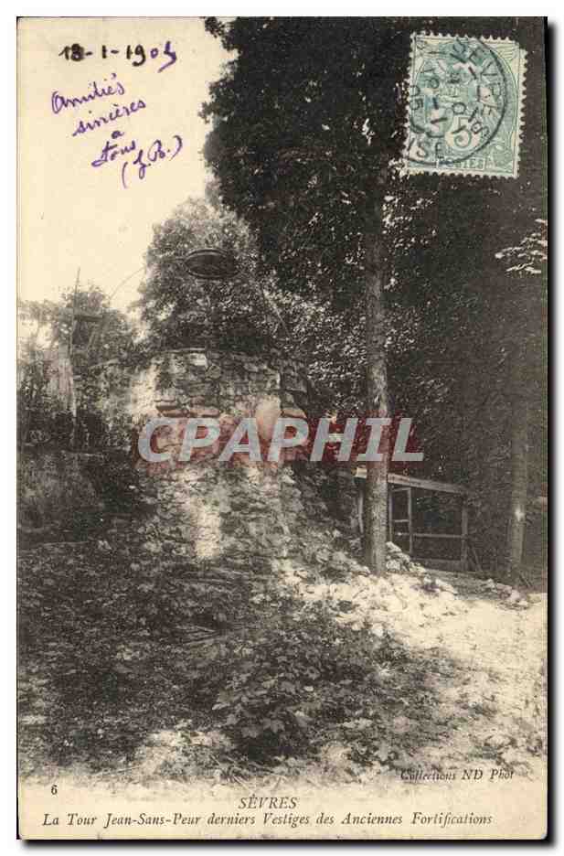 CPA Sevres La Tour Jean Sans Peur Derniers vestiges des anciennes fortifications