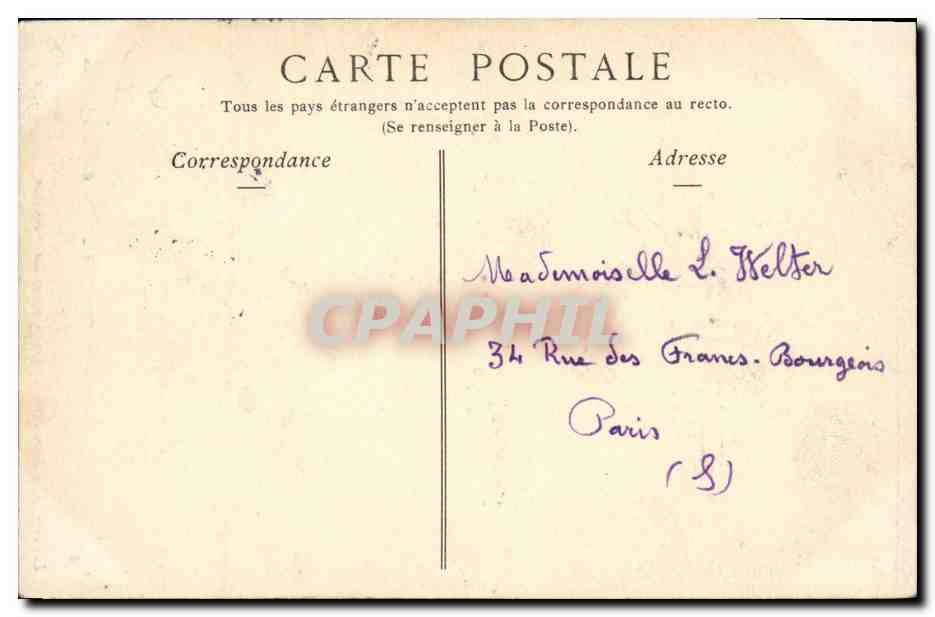 CPA Sevres La Tour Jean Sans Peur Derniers vestiges des anciennes fortifications — Rückseite