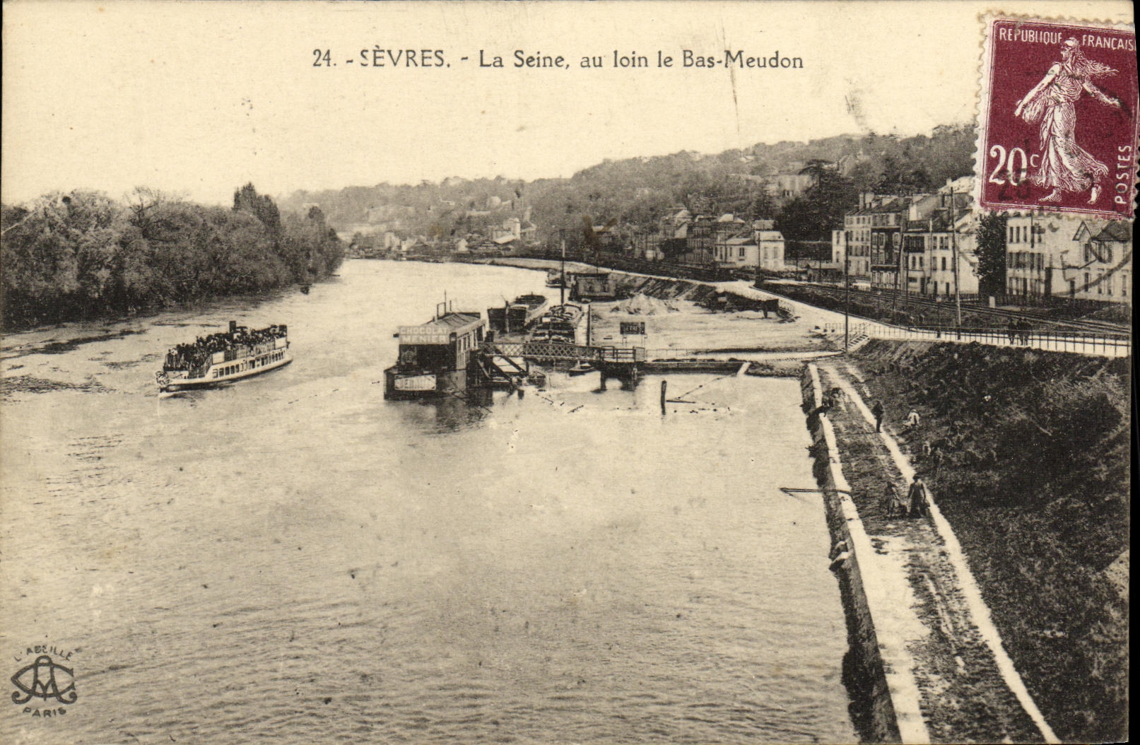 CPA Sevres La Seine au Loin le Bas Meudon