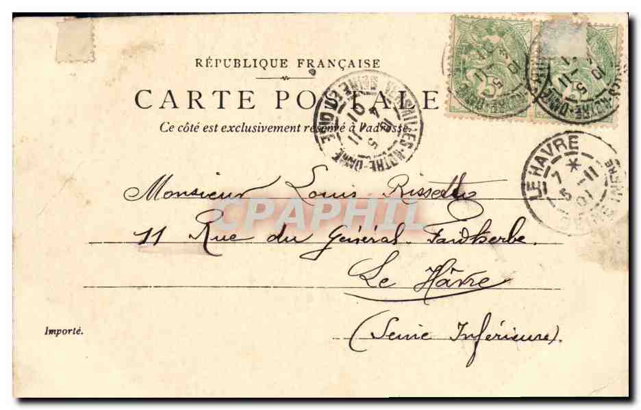 CPA Sevres Panorama vu de la gare — Rückseite