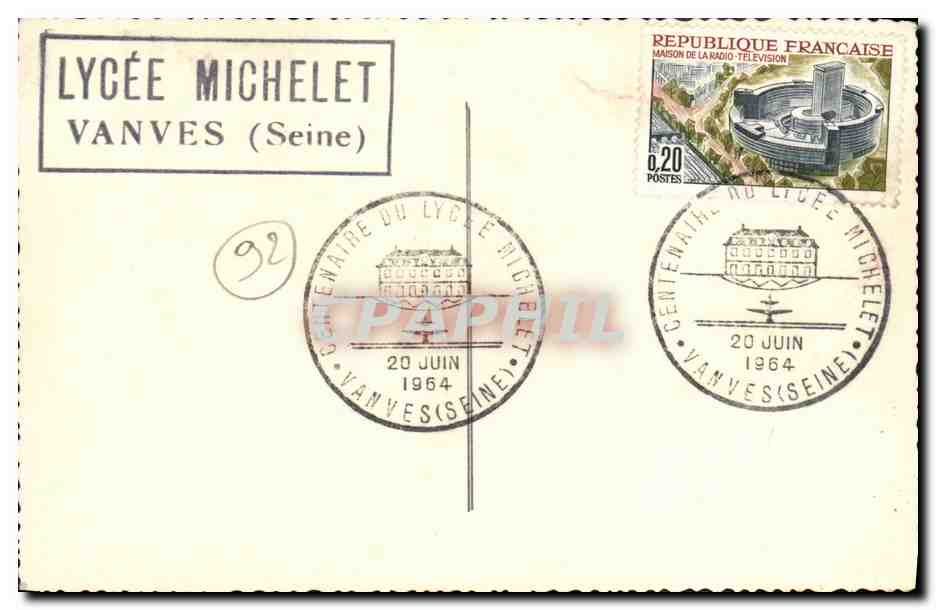 CPM Lycee Michelet Vanves — Rückseite
