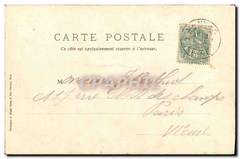 CPA Vanves Lycee Michelet — Rückseite
