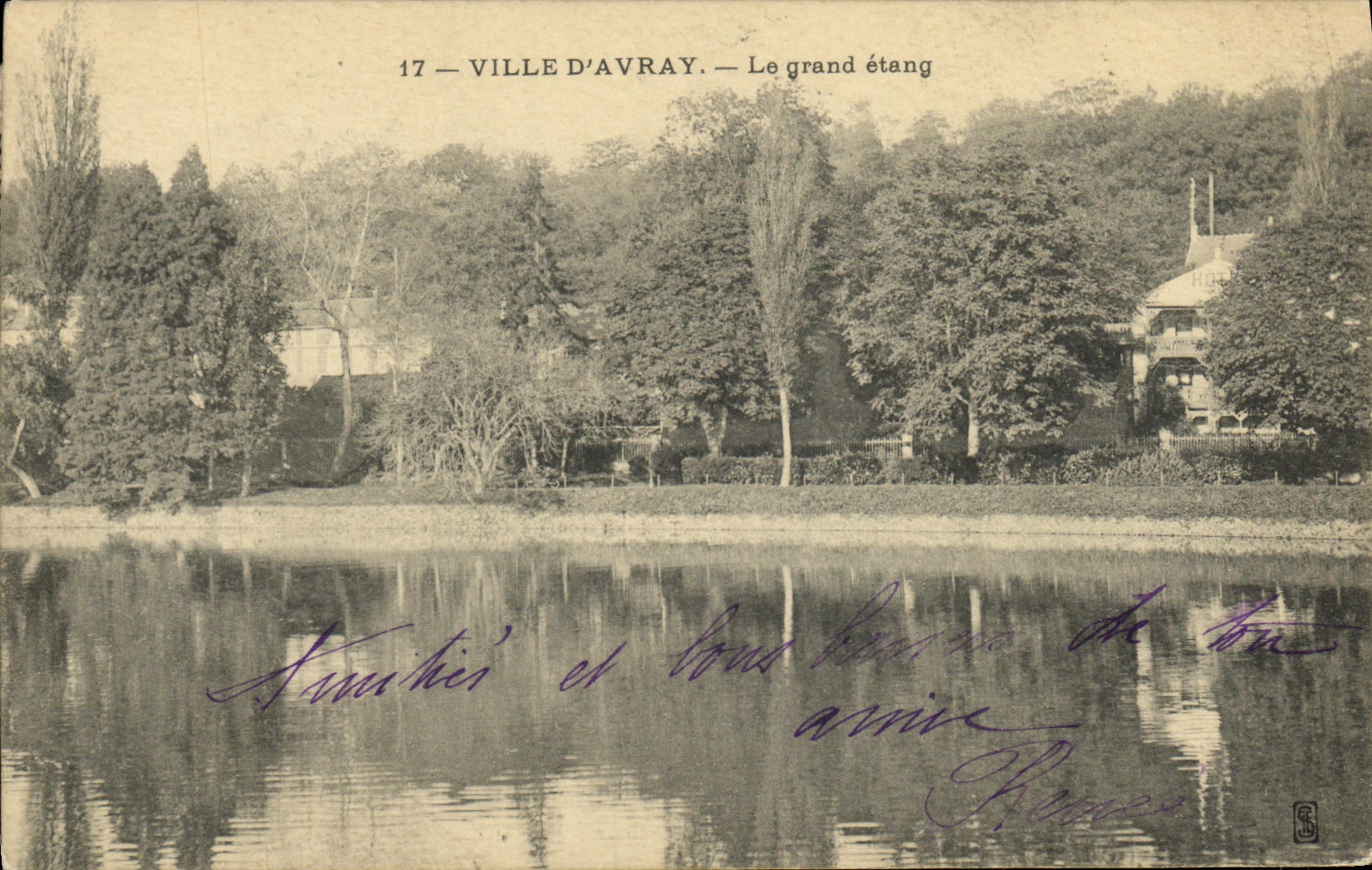 CPA Ville d Avray Le Grande Etang