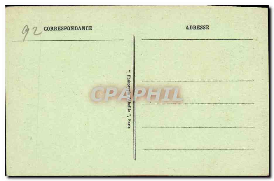 CPA Saint Cloud Vue Generale Quai President Carnot — Rückseite