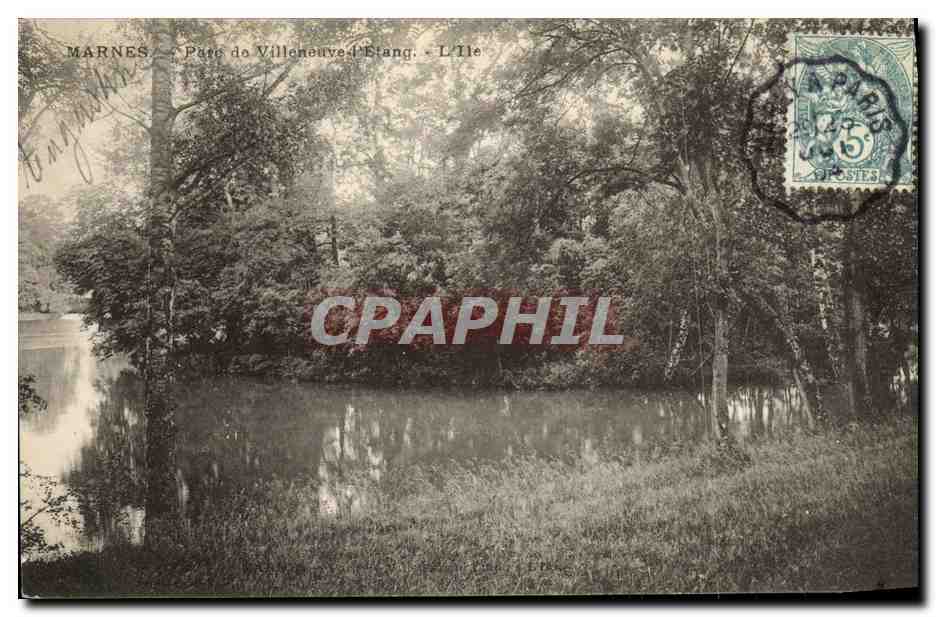 CPA Marnes parc de Villeneuve l etang
