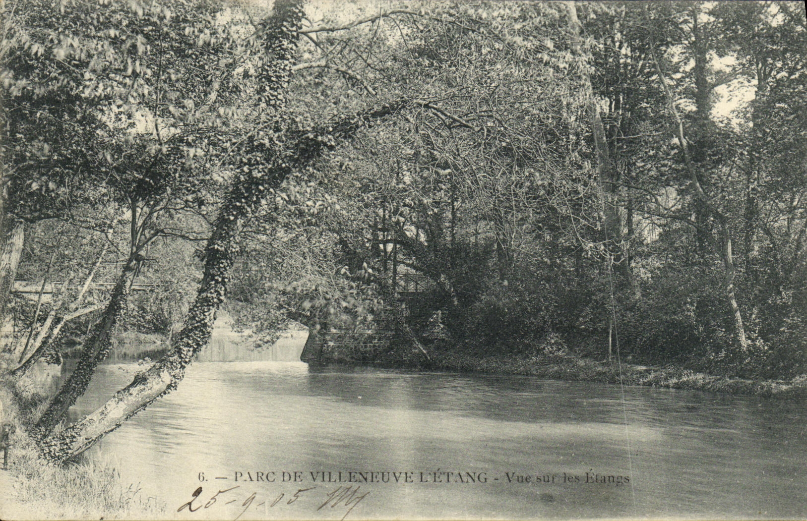 CPA Parc de Villeneuve l Etang Vue sur les etangs