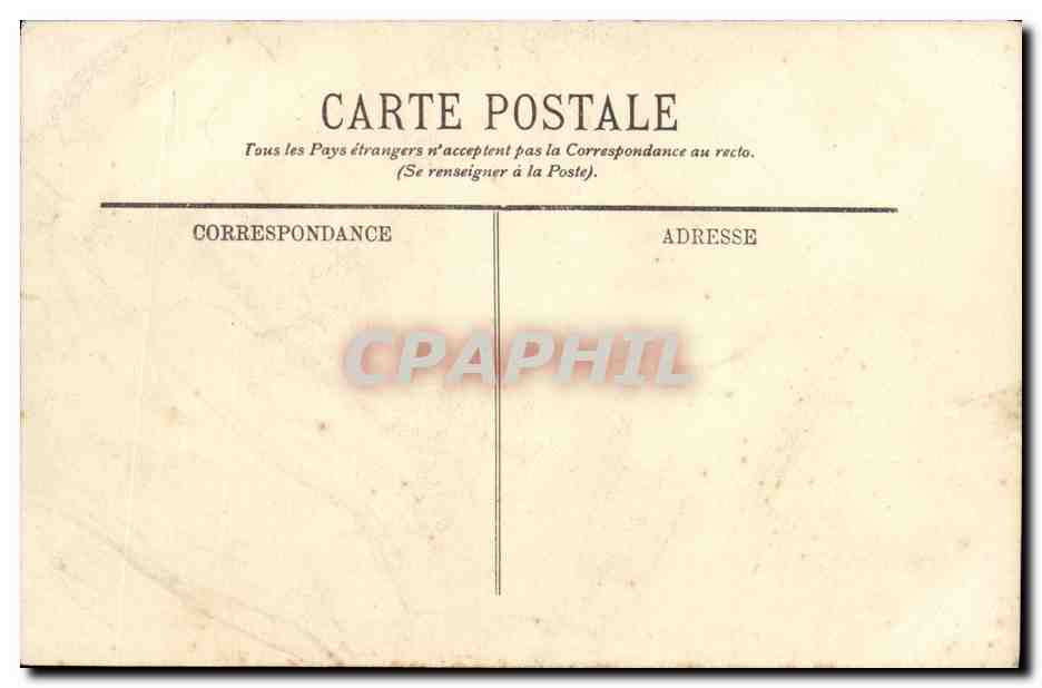 CPA Saint Cloud Le Parc Le bassin du Fer a Cheval vu a vol d oiseau — Rückseite