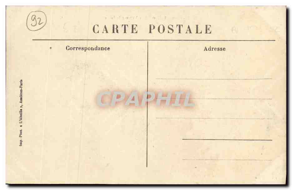 CPA Saint Cloud Vue Sur la Seine Peniche Byrrh Maggi — Rückseite