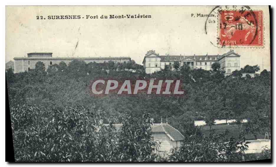 CPA Suresnes Le Fort du Mont Valerien Vue Generale