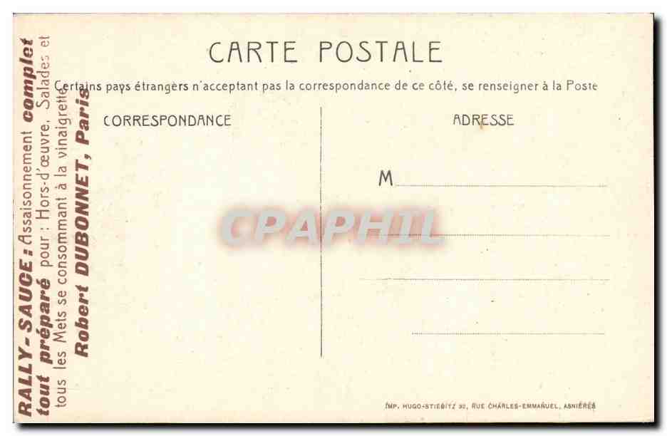CPA Clichy Boulevard de Lorraine Pres de la Rue Martissot Enfants  — Rückseite