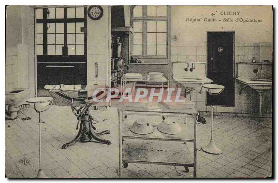CPA Clichy Hopital Gouin Salle d operations Chirurgie 