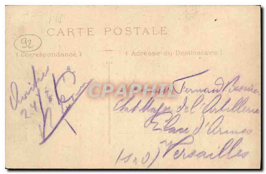 CPA Colombes Les Bords de la Seine Le Moulin Joll — Rückseite